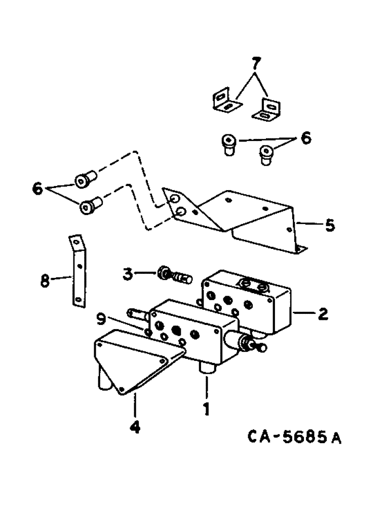 Схема запчастей Case IH 715 - (10-26) - HYDRAULICS, HEADER LIFT VALVES (07) - HYDRAULICS