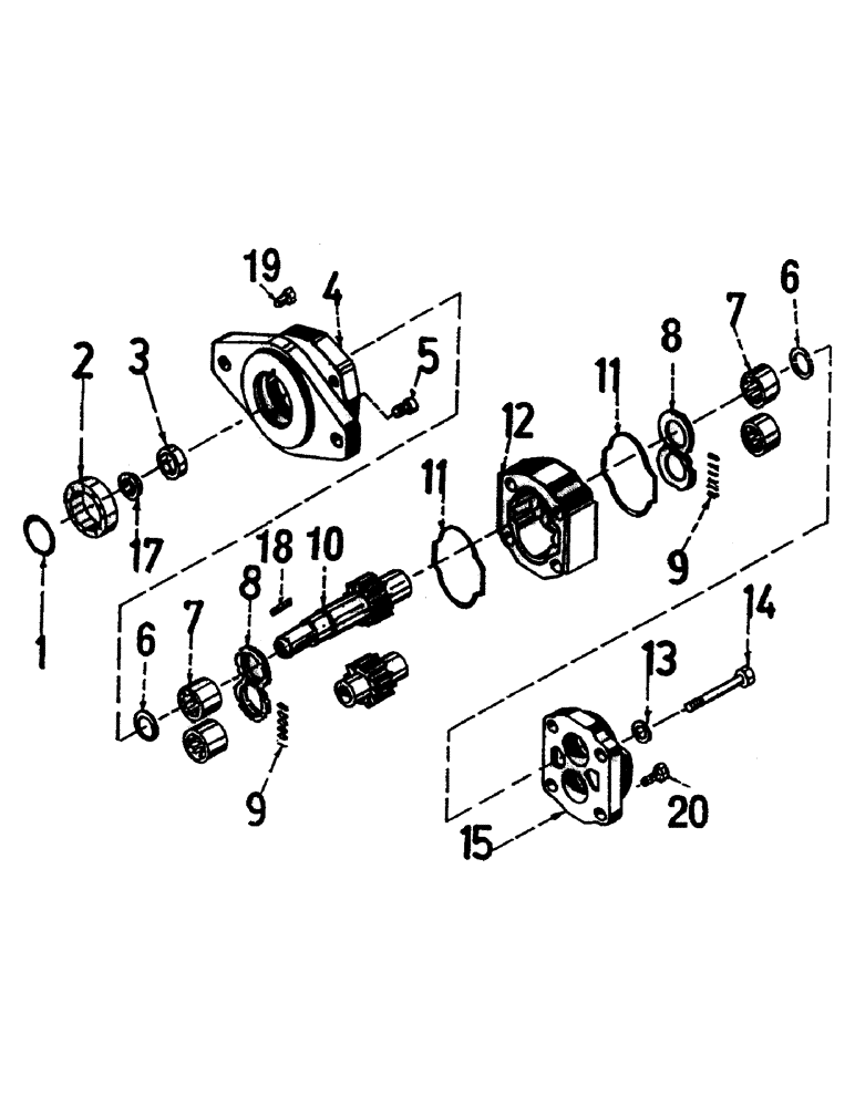 Схема запчастей Case IH 7700 - (B03-12) - HYDRAULIC MOTOR, M30A Hydraulic Components & Circuits