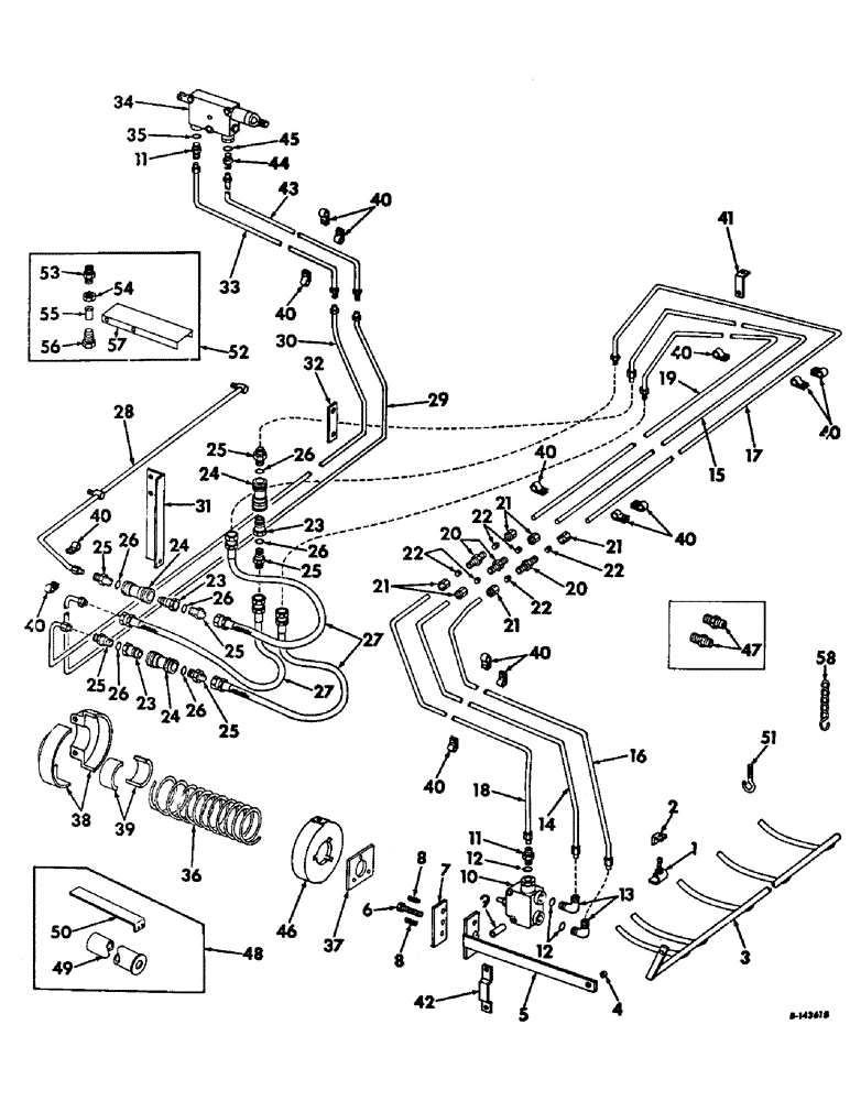 Схема запчастей Case IH 403 - (216) - PLATFORM AUTOMATIC CONTROL ATTACHMENT WITHOUT LOCKOUT VALVE (58) - ATTACHMENTS/HEADERS