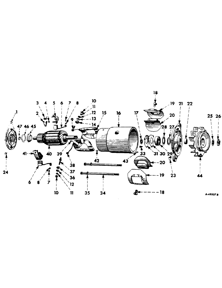 Схема запчастей Case IH 460 - (069) - ELECTRICAL SYSTEM, GENERATOR, DELCO-REMY, REGULAR DUTY (06) - ELECTRICAL SYSTEMS