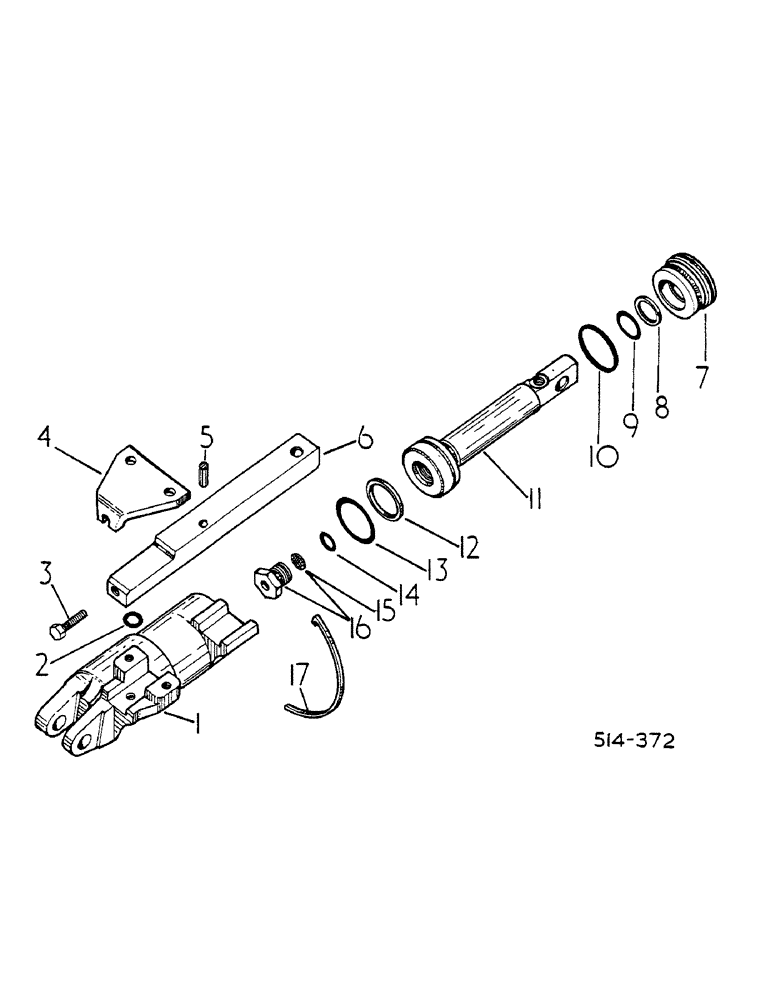 Схема запчастей Case IH HYDRO 84 - (07-022) - PUMP SERVO CYLINDER (04) - Drive Train