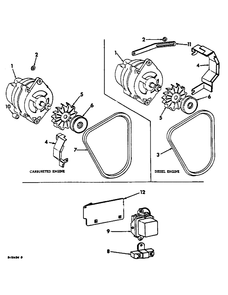 Схема запчастей Case IH 544 - (G-02) - ELECTRICAL SYSTEM, ALTERNATOR GENERATOR AND CONNECTIONS (06) - ELECTRICAL SYSTEMS