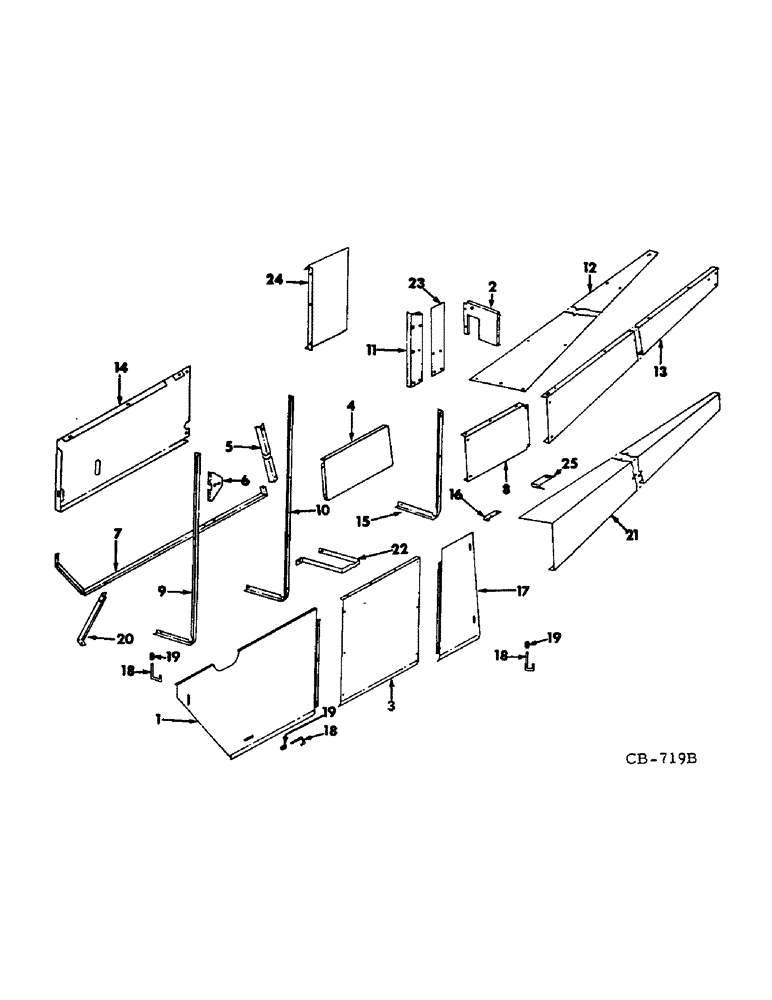 Схема запчастей Case IH 815 - (R-06) - SEPARATOR, SEPARATOR SHIELDS, LEFT SIDE Separation