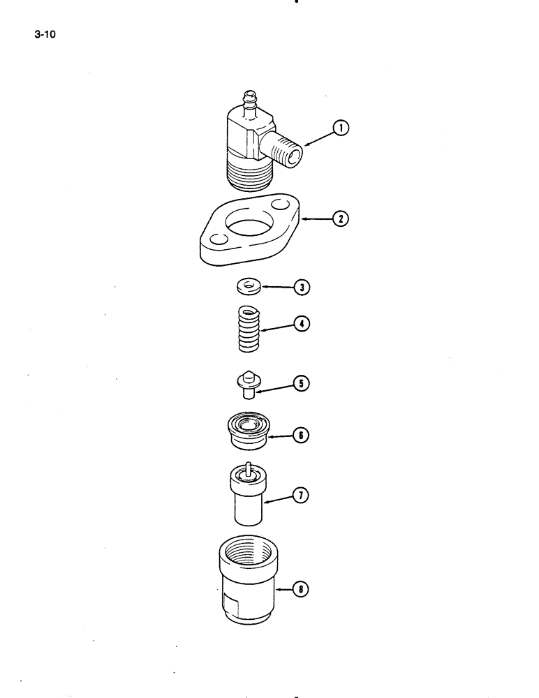 Схема запчастей Case IH 275 - (3-10) - FUEL INJECTOR NOZZLE (03) - FUEL SYSTEM