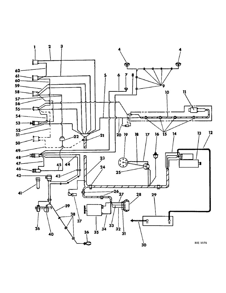 Схема запчастей Case IH 375 - (G-12) - ELECTRICAL SYSTEM, WIRING DIAGRAM (06) - ELECTRICAL SYSTEMS