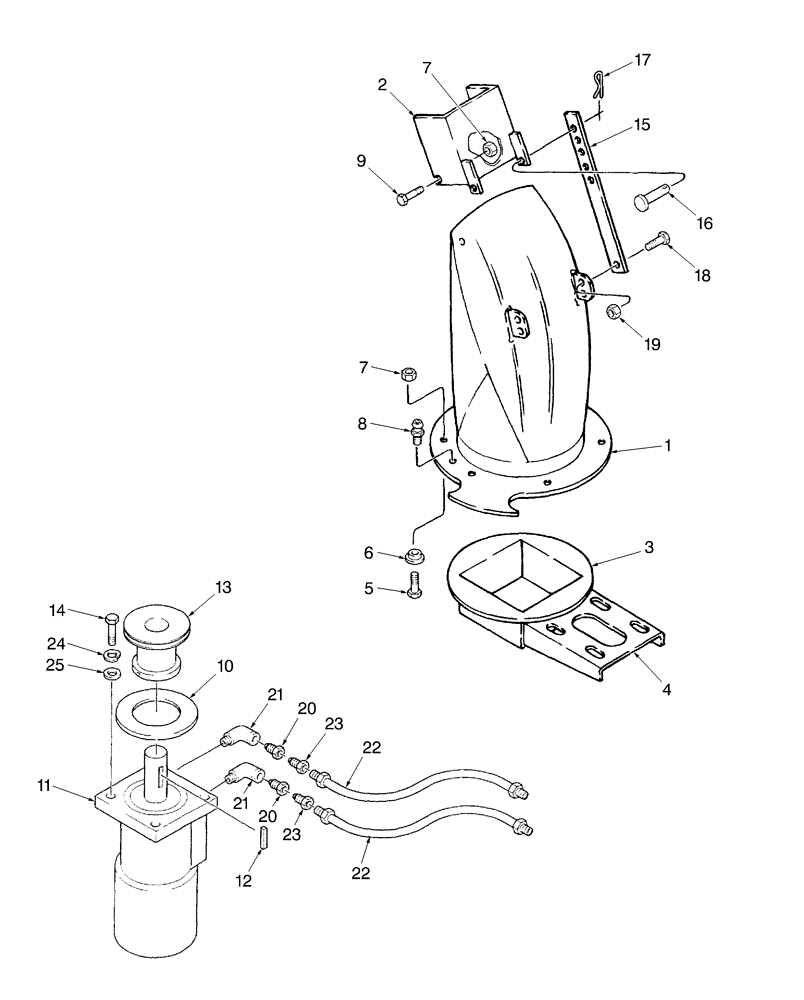 Схема запчастей Case IH 716B - (006) - SPOUT & RELATED PARTS, 72" 