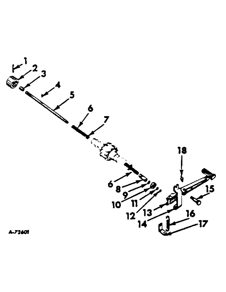 Схема запчастей Case IH 2444 - (B-13) - POWER TRAIN, DIFFERENTIAL LOCK (03) - POWER TRAIN