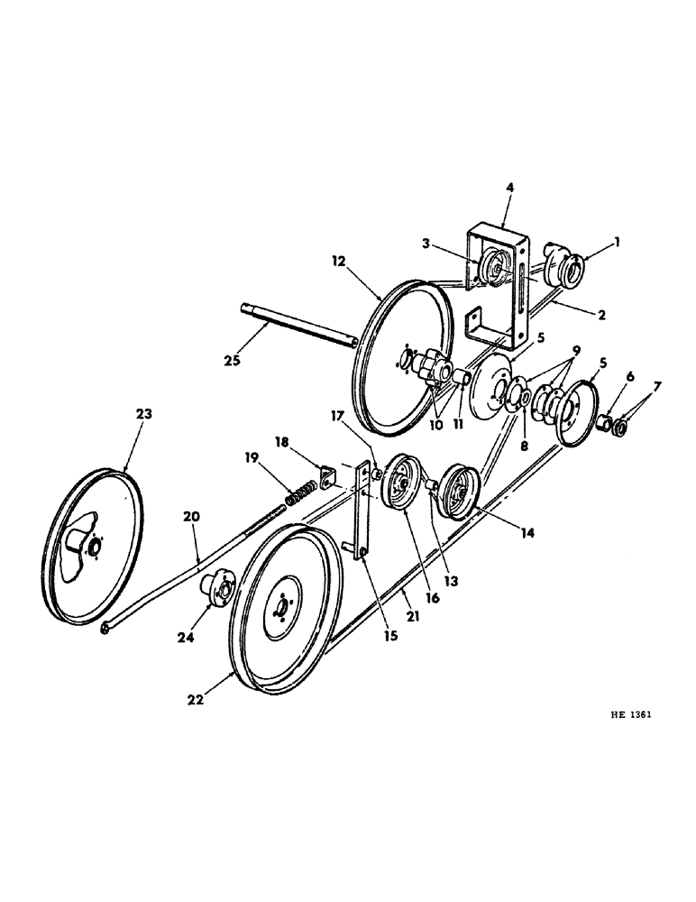 Схема запчастей Case IH 230 - (16-10) - PLATFORM, REEL DRIVE Platform