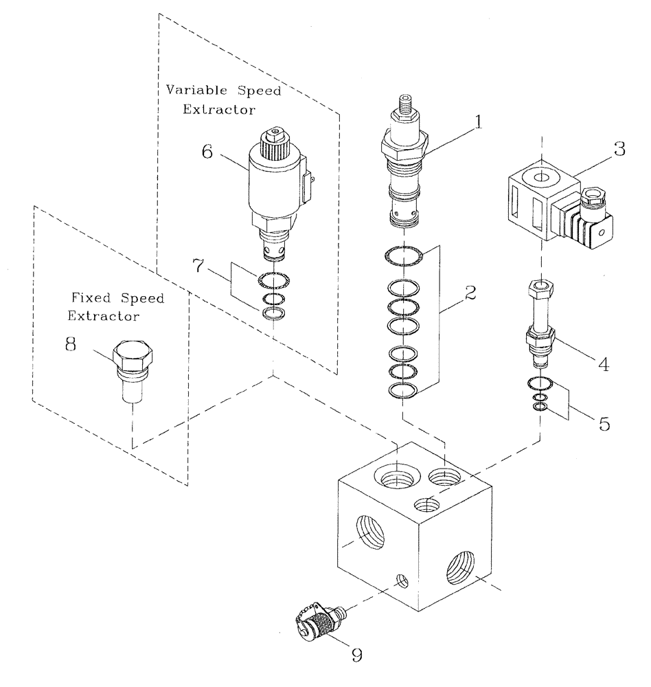 Схема запчастей Case IH 7700 - (B05[11]) - HYDRAULIC SOLENOID RELIEF VALVE Hydraulic Components & Circuits