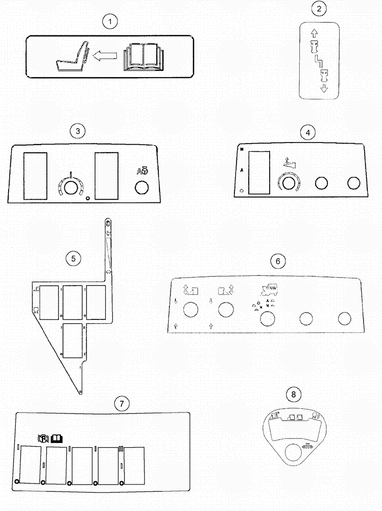 Схема запчастей Case IH 620 - (09F-18) - DECALS - CAB (12) - CHASSIS