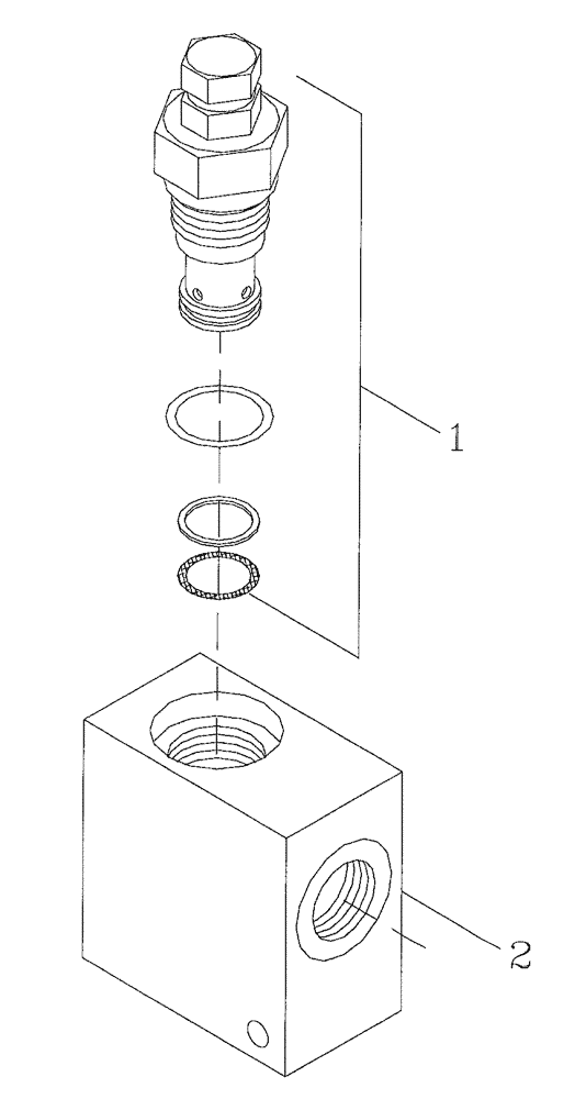 Схема запчастей Case IH 7700 - (B05[22]) - HYDRAULIC RELIEF VALVE Hydraulic Components & Circuits