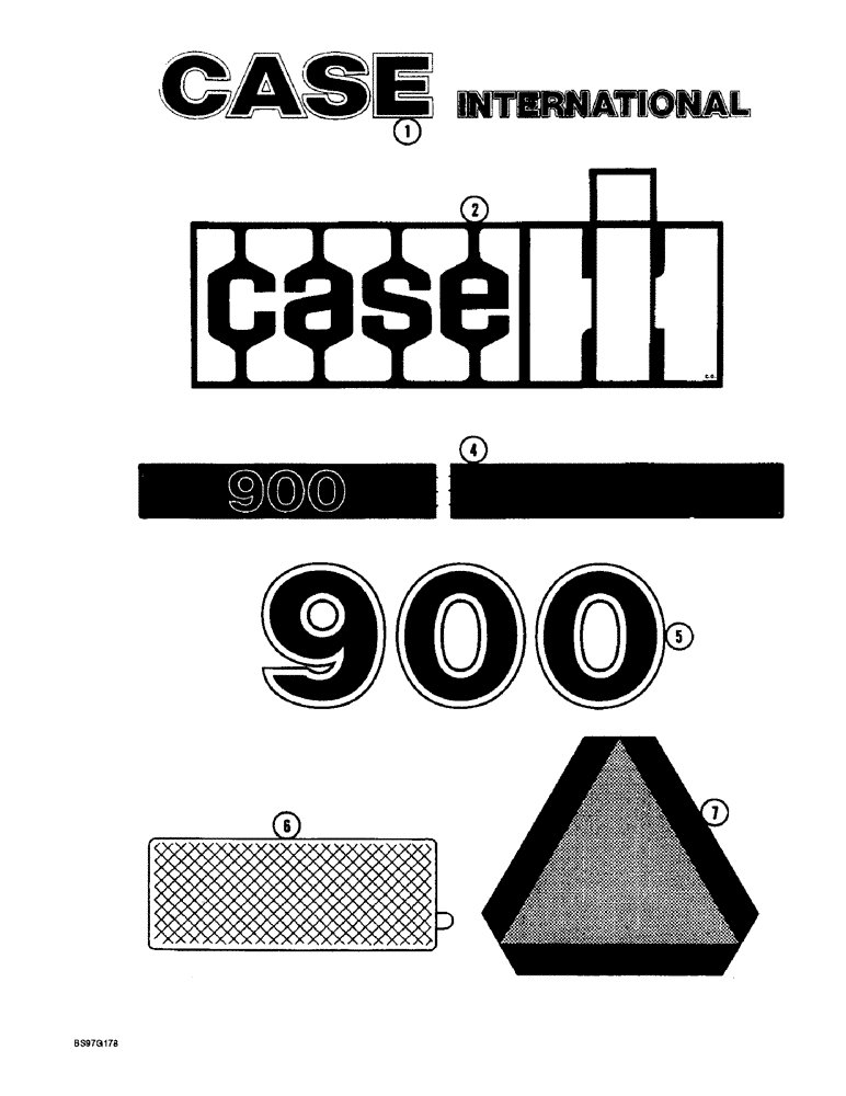 Схема запчастей Case IH 900 - (9-334) - DECALS, PLANTER IDENTIFICATION (09) - CHASSIS/ATTACHMENTS