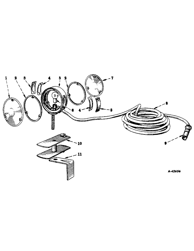 Схема запчастей Case IH 300 - (169) - ELECTRICAL SYSTEM, DIESEL ENGINE, SAFETY LIGHT (06) - ELECTRICAL SYSTEMS