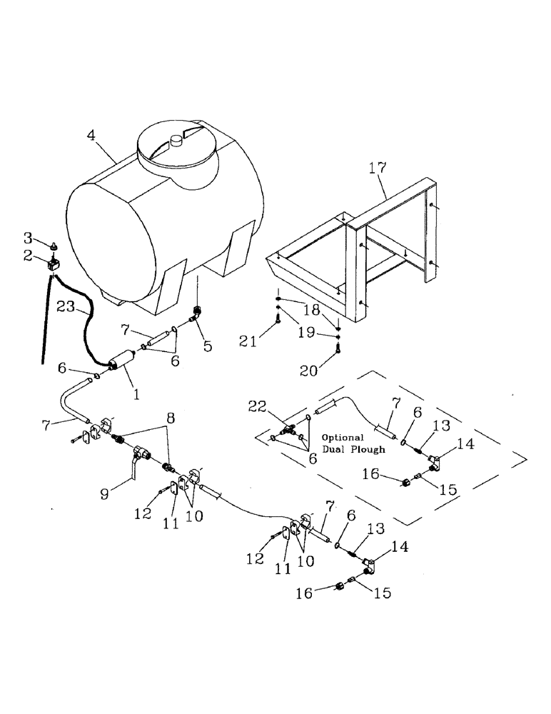 Схема запчастей Case IH AUSTOFT - (C01-03) - LORSBAN TANK Engine & Engine Attachments