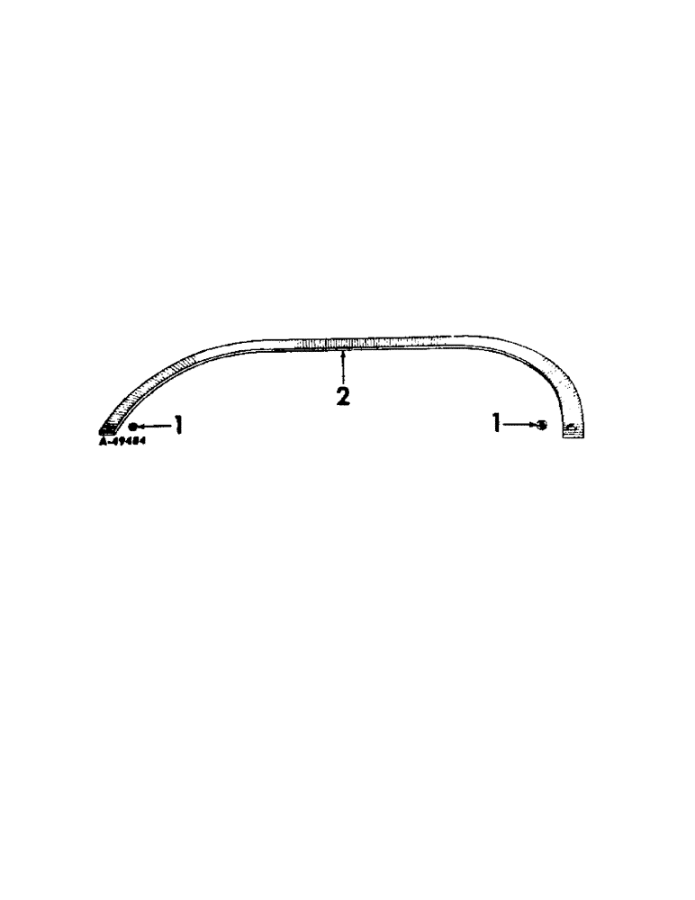 Схема запчастей Case IH INTERNATIONAL - (A-45[A]) - REAR SECTIONS, JOCKEY ARCH, 28 TO 42 IN. ROWS 