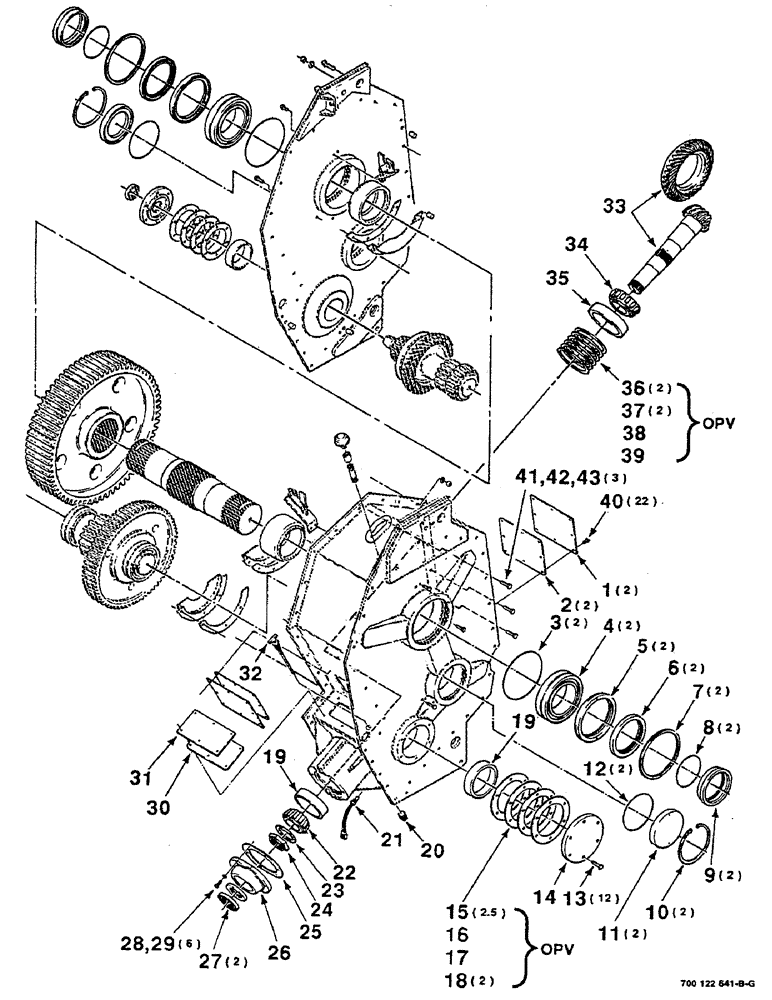 Схема запчастей Case IH 8580 - (02-24) - GEARBOX ASSEMBLY, (CONT), WELDED Driveline