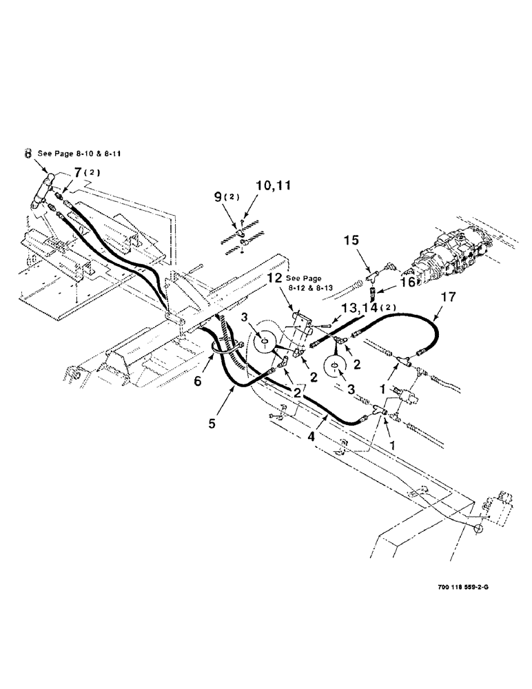 Схема запчастей Case IH 8840 - (8-02) - HYDRAULIC ASSEMBLY- DEFLECTOR CONTROL (35) - HYDRAULIC SYSTEMS