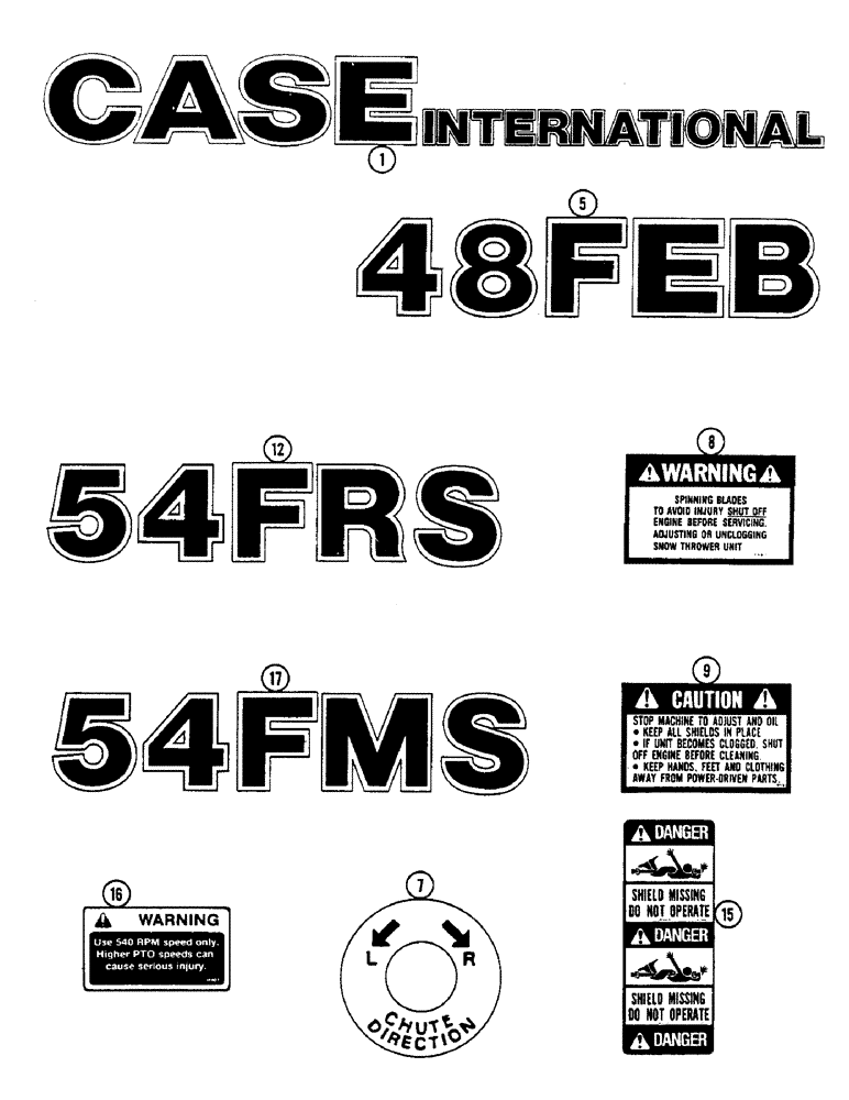 Схема запчастей Case IH 48FEB - (56) - DECALS 