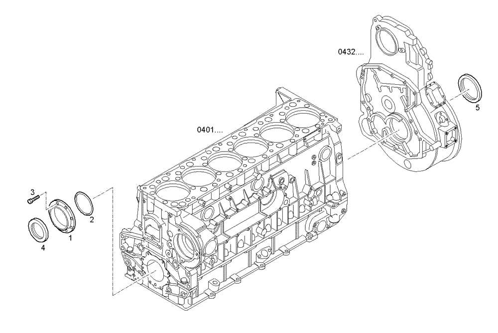 Схема запчастей Case IH F3AE0684D B006 - (0438.001) - GASKET REVOLVING SHAFT 