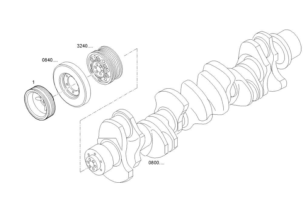 Схема запчастей Case IH F3AE0684E B006 - (0844.004) - DRIVING PULLEY 