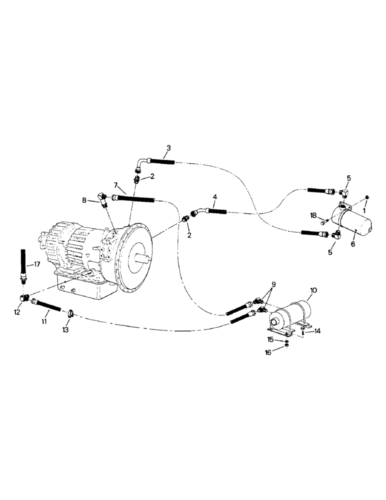 Схема запчастей Case IH PTA270 - (04-60) - PTA 270 TRANSMISSION FILTER & COOLER (04) - Drive Train