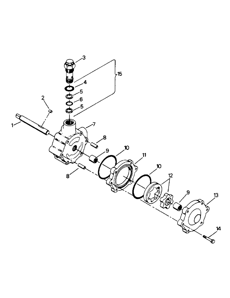 Схема запчастей Case IH PTA251 - (10-15) - CHARGE PUMP Options & Miscellaneous