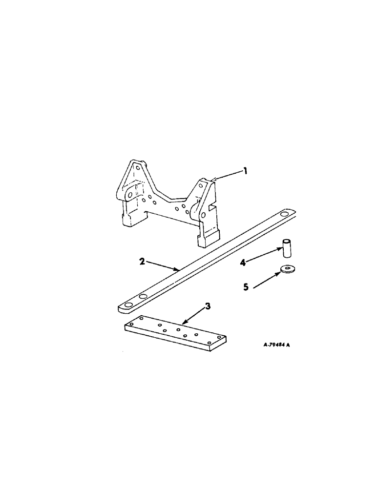 Схема запчастей Case IH 706 - (K-02[A]) - DRAWBARS AND HITCHES, FIXED DRAWBAR, FARMALL HI-CLEAR TRACTORS Drawbars & Hitches