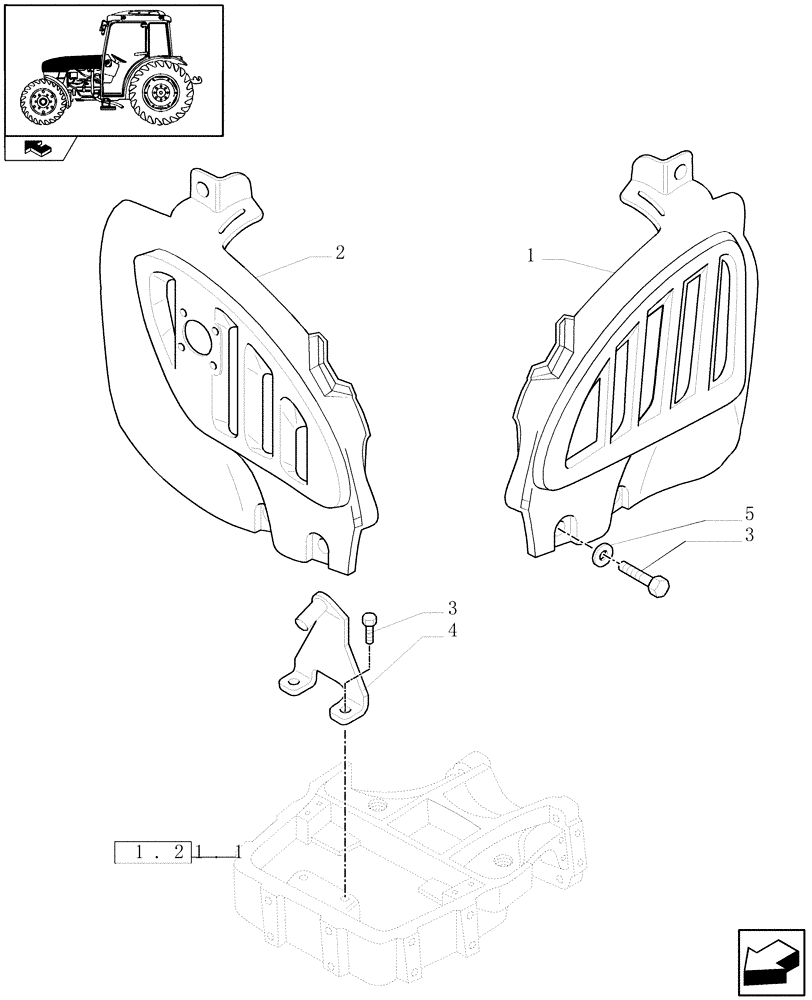 Схема запчастей Case IH FARMALL 65C - (1.83.0[04A]) - HOODS - D6509 (08) - SHEET METAL