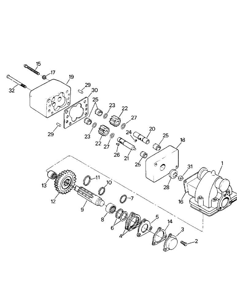 Схема запчастей Case IH STEIGER - (04-28) - TRANSMISSION PUMP (04) - Drive Train