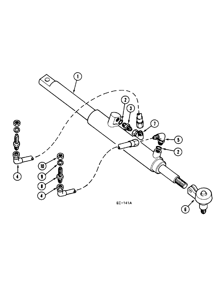 Схема запчастей Case IH 248 - (5-306) - POWER STEERING TUBES AND HOSES, FOR USE WITH CAMERON GARDNER, 248 (05) - STEERING