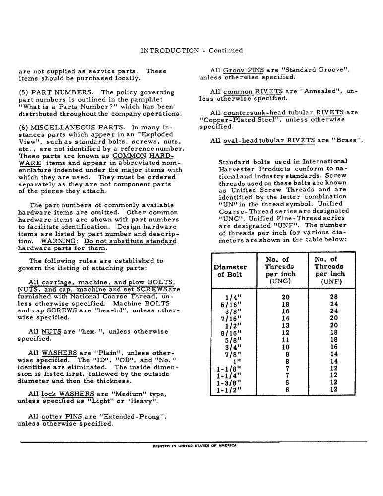 Схема запчастей Case IH 403 - (002) - INTRODUCTION, CONTINUED (00) - GENERAL & PICTORIAL INDEX