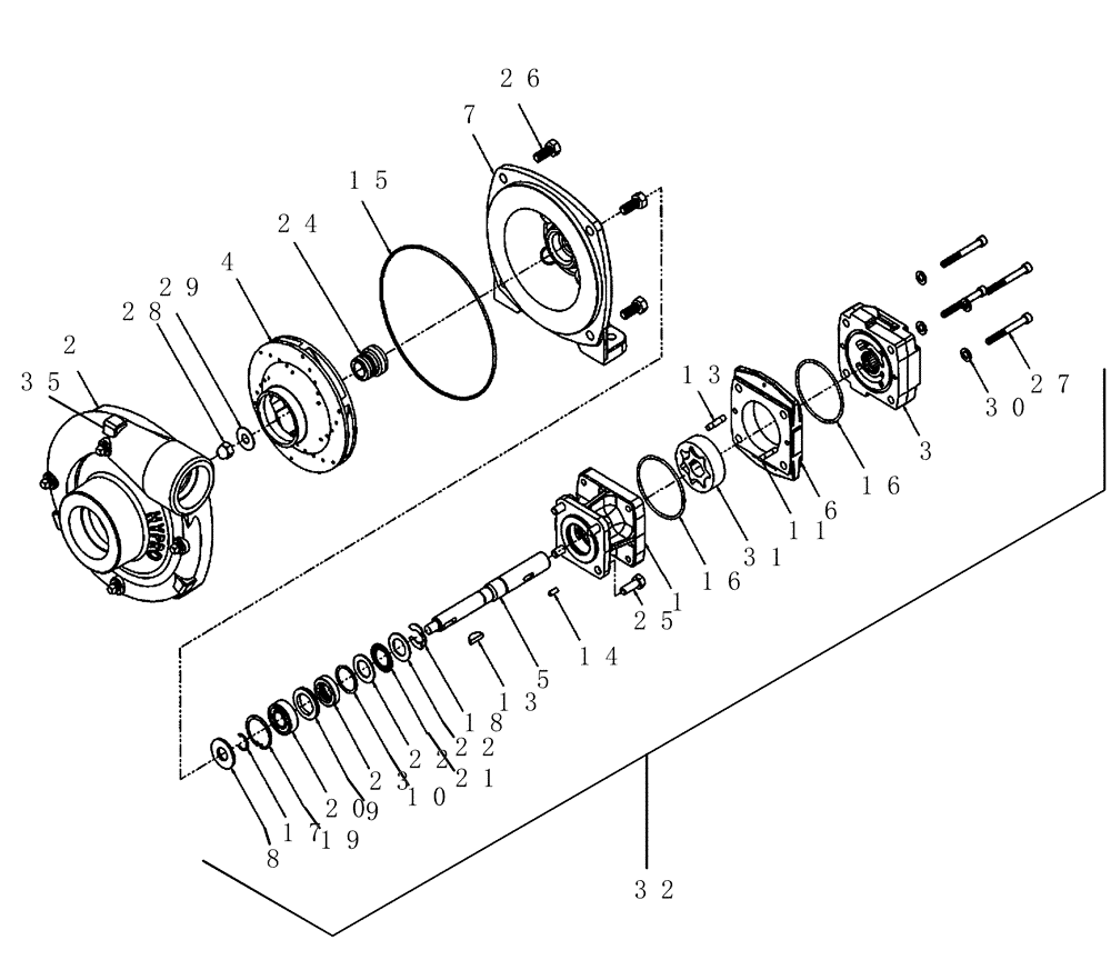 Схема запчастей Case IH SPX4410 - (09-069) - PUMP, HYPRO, STANDARD FLOW Liquid Plumbing