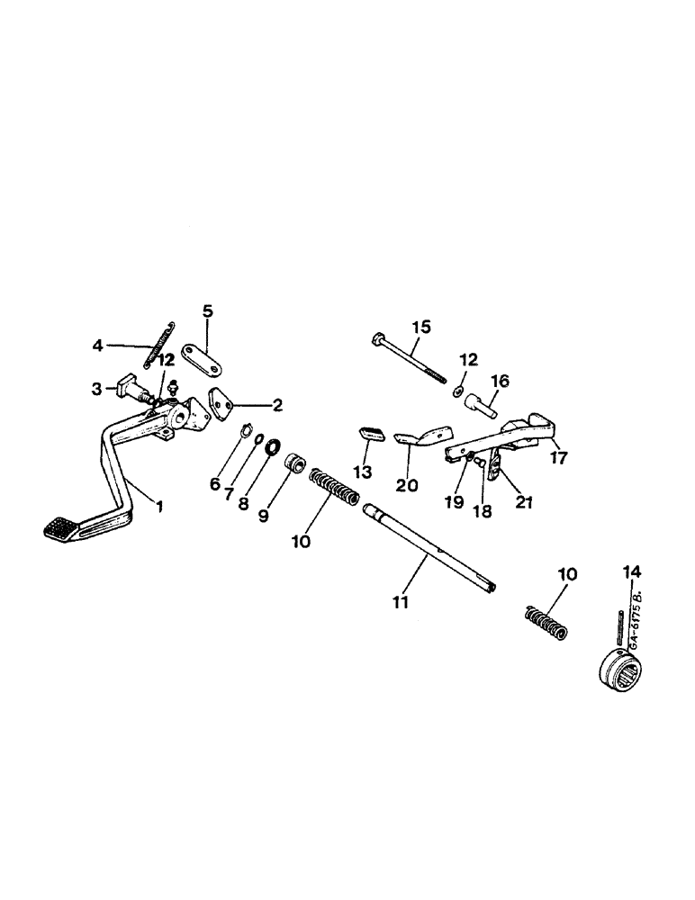 Схема запчастей Case IH 733 - (07-37) - DIFFERENTIAL LOCK (04) - Drive Train