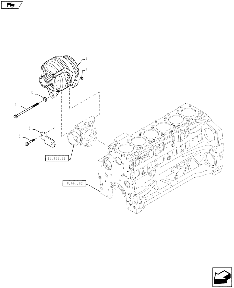 Схема запчастей Case IH PUMA 145 - (55.301.01) - VAR - 332192, 390192 - ALTERNATOR (55) - ELECTRICAL SYSTEMS