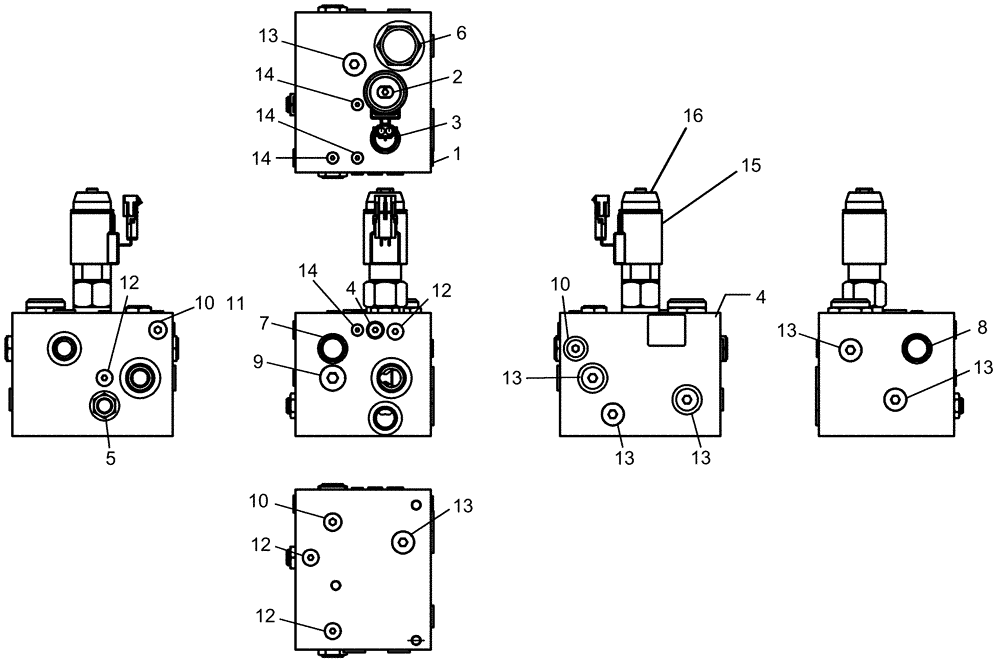 Схема запчастей Case IH 1260 - (35.138.10) - HYDRAULICS - VALVE BLOCK, BULK FILL DIRECT DRIVE 18GPM (35) - HYDRAULIC SYSTEMS