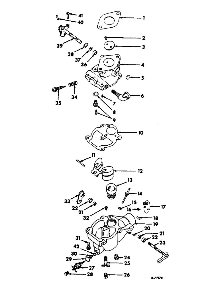 Схема запчастей Case IH C-123 - (B-38) - CARBURETOR, ZENITH 