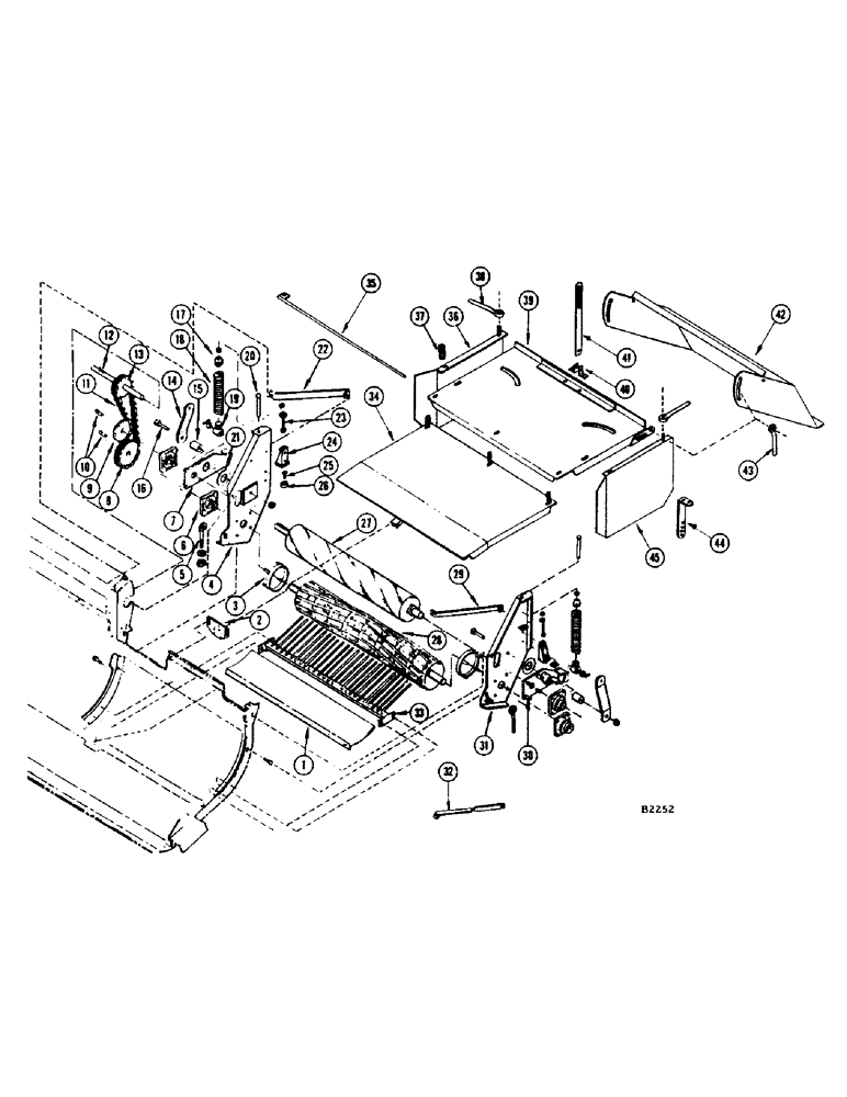 Схема запчастей Case IH 1150 - (060) - HAY CONDITIONER (CONTD), 8262501 AND AFTER (58) - ATTACHMENTS/HEADERS