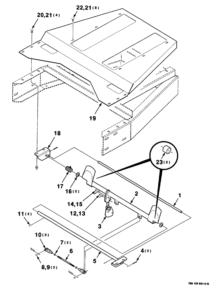 Схема запчастей Case IH 8575 - (10-018) - FRAME SHIELD AND PADDLE ASSEMBLY (REAR) Accumulator