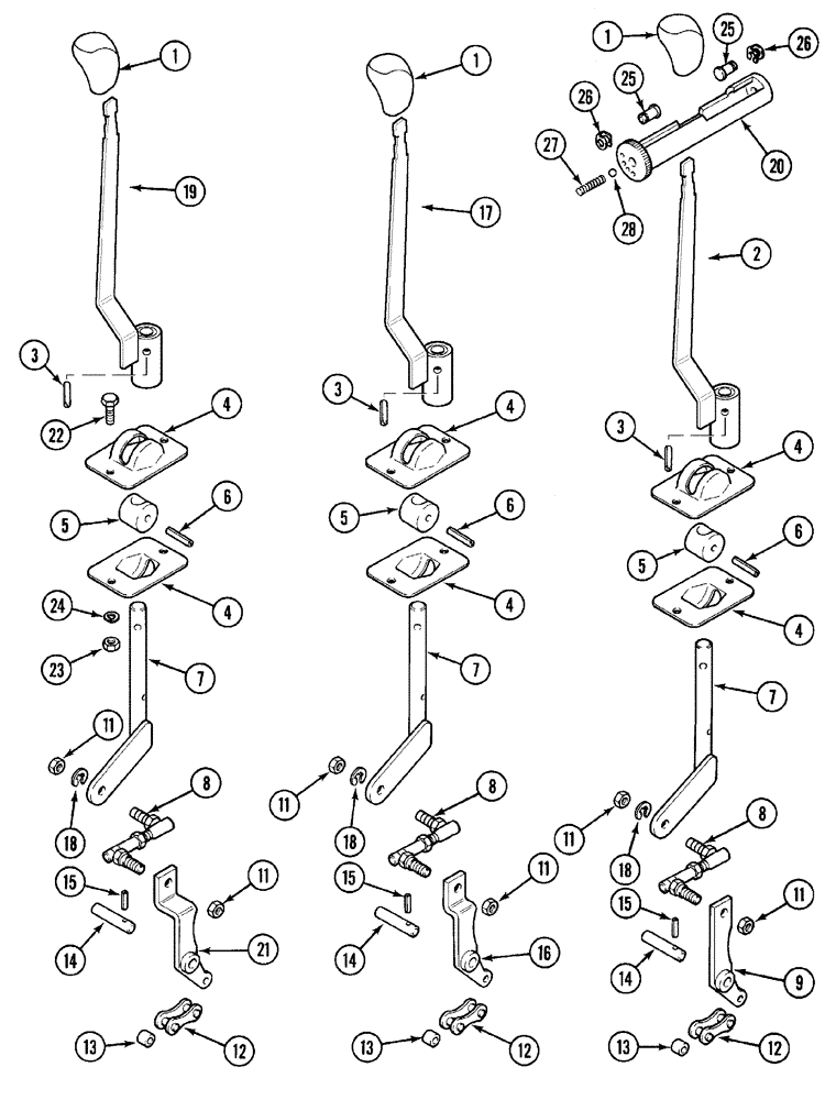 Схема запчастей Case IH CX50 - (08-12) - REMOTE HYDRAULIC CONTROLS (08) - HYDRAULICS