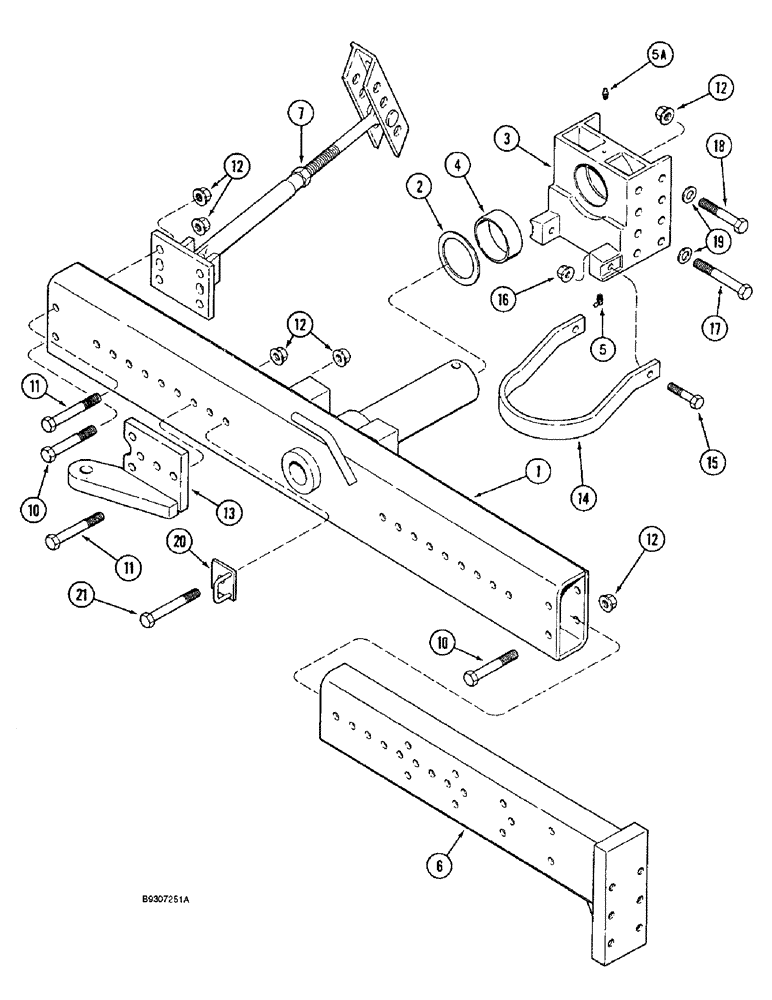 Схема запчастей Case IH 1644 - (5-36) - STEERING AXLE AND EXTENSIONS, POWER GUIDE AXLE (04) - STEERING