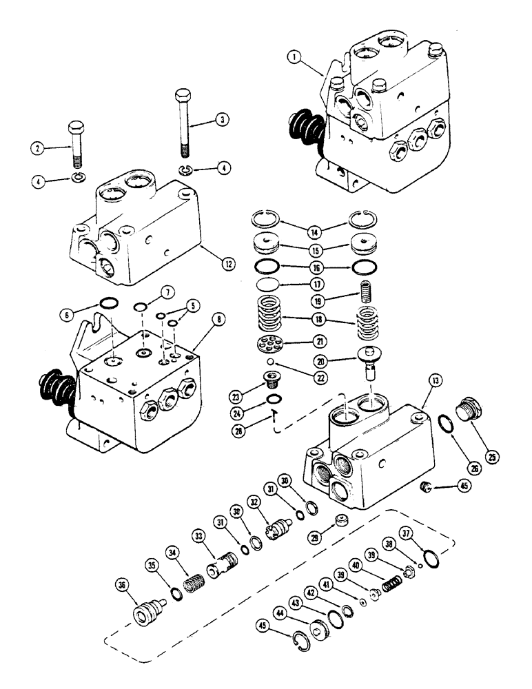 Схема запчастей Case IH 1175 - (133C) - A65724 POWER BRAKE VALVE, PART NUMBER STAMPED ON COVER (07) - BRAKES