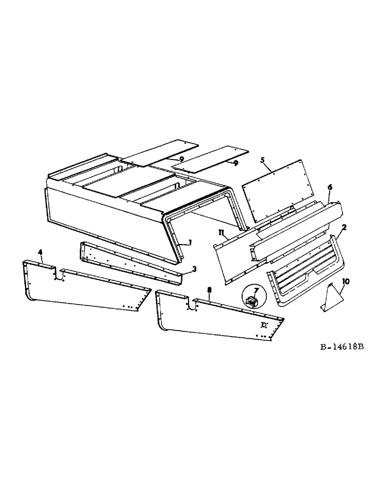 Схема запчастей Case IH 815 - (R-05) - SEPARATOR, SEPARATOR HOOD Separation