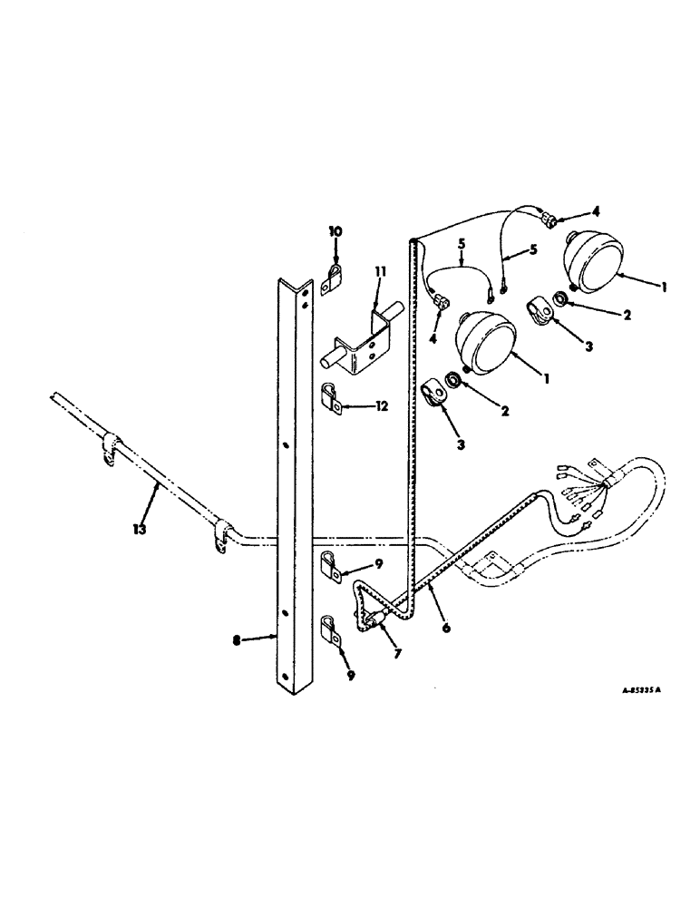 Схема запчастей Case IH 4166 - (08-21) - ELECTRICAL, REAR LIGHT (06) - ELECTRICAL