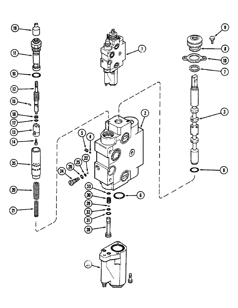 Схема запчастей Case IH 2290 - (8-430) - REMOTE VALVE BODY ASSEMBLY, ADD ON FOR THIRD OR FOURTH CIRCUIT (08) - HYDRAULICS