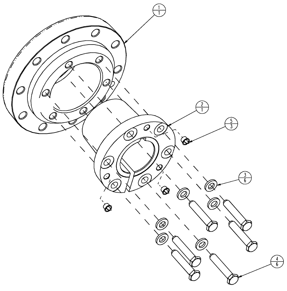 Схема запчастей Case IH TITAN 3020 - (04-002) - HUB/A 115MM AXLE Frame & Suspension