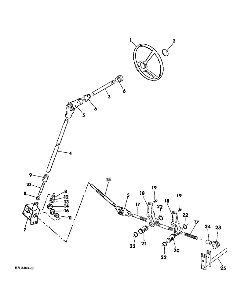 Схема запчастей Case IH 5000 - (05-03) - STEERING, STEERING CONTROLS (04) - STEERING