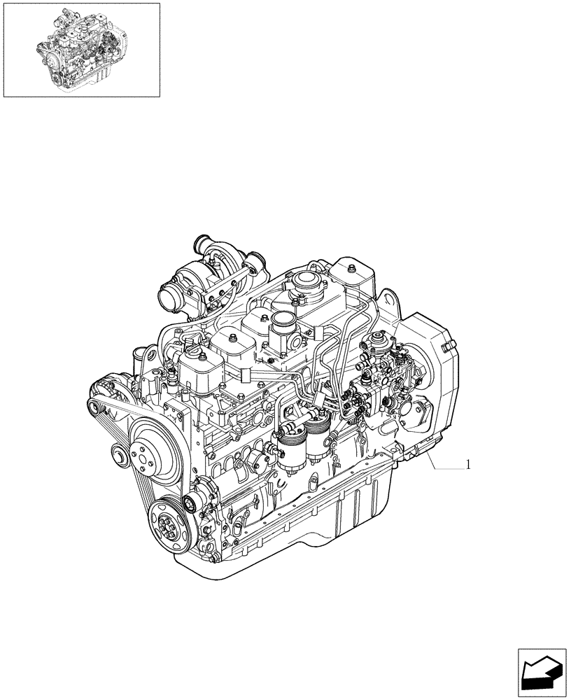 Схема запчастей Case IH F4GE0684C D600 - (0.02.1[01]) - ENGINE (504057714) 