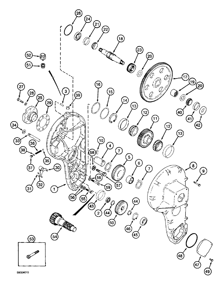 Схема запчастей Case IH 2055 - (9A-04) - DRUM DRIVE ASSEMBLY (13) - PICKING SYSTEM