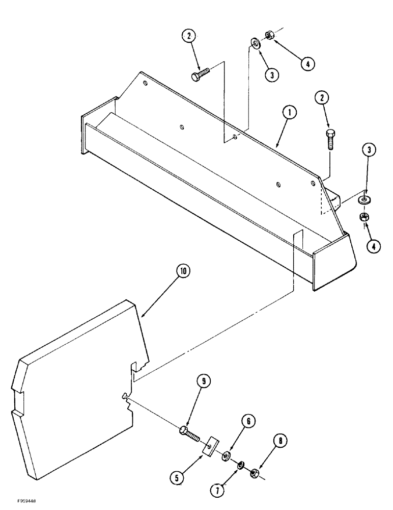 Схема запчастей Case IH 9390 - (9-110) - FRONT WEIGHTS (09) - CHASSIS/ATTACHMENTS