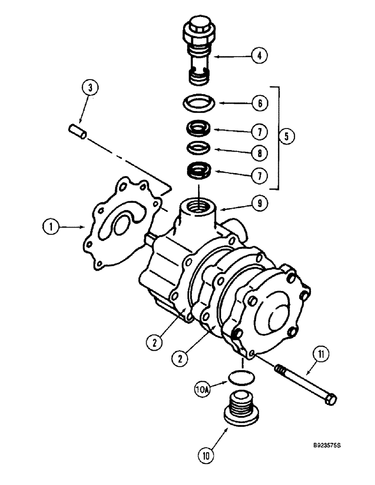 Схема запчастей Case IH 2166 - (6-26) - HYDROSTATIC PUMP ASSEMBLY, CHARGE PUMP, CORN AND GRAIN COMBINE (03) - POWER TRAIN